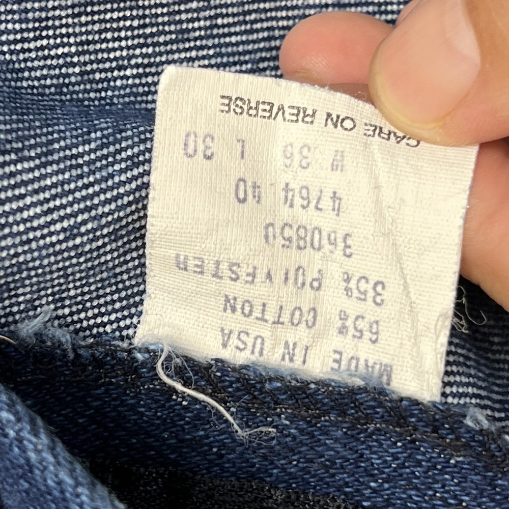 Vintage Key Jeans 35x29 Made in USA Blue Straight Leg Relaxed Classic Denim - Picture 8 of 10